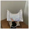 Bolso de Hombro Único Brillante con Lentejuelas de Purpurina Coloridas de Moda para Mujer Primavera 2026 Nuevo Elegante Retro Chic Bolso de Cadena para el Brazo