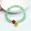 Pulsera Nudo de Bambú de Aventurina Natural Guan Yu Pulsera Pequeña de Buda Joyería de Estilo Palacio para Mujer Venta al por Mayor de Fábrica S3042105
