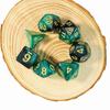 Traje de 7 dados Dados multifacéticos de dos colores Traje de dados Combo de dados con purpurina estrella transfronterizo Juego creativo