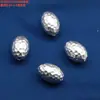 Acessórios de Prata Pura 99% Prata Pura Tubo Curvo Escovado Contas em Formato de Coração Acessórios Prata Lisa Vintage Materiais para Miçangas DIY Feitos à Mão