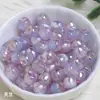 Cuentas de Pluma que Caen Polvo de Estrella Dingyi Estilo Ins Resina Galvanizada con Agujero Pasante Cuentas Sueltas Cadena de Teléfono DIY Accesorios de Joyería con Cuentas