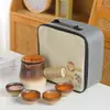 Tetera para Preparar Té para Uso Doméstico, Maceta Cerámica Moderna de Interior para Preparar Té, Tetera Individual para Té de Leche Tostado Yunnan, Tetera con Asa Lateral No Caliente