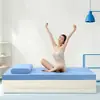 Colchón para cama de dormitorio estudiantil Clase A litera sueño profundo espuma viscoelástica de rebote lento tatami alfombrilla azul colchón para uso en habitación de alquiler