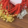 Pulsera de Cuerda Roja Candado Larga Vida Pulsera de Campana para Niños Pulsera Joyería Pequeña para Hombres y Mujeres Cuerda de Mano para Bebé Festival del Bote Dragón