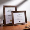 Porta-Retrato Retrô Porta-Certificado A4 Porta-Exibição de Prêmios Porta-Alvará de Negócios A3 Pendurado na Parede Porta-Retrato de Carta de Autorização Personalização de Logo