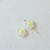 Nuevos pequeños accesorios de resina para manualidades con flores de agujero recto esmerilado fresco, pulsera, accesorios suaves para el cabello, pendientes, material al por mayor