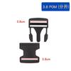 Hebilla de plástico 2cm2.5cm 3.8cm PP/POM hebilla semicircular fabricantes en stock accesorios de equipaje de liberación rápida