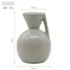 Ornamento Moderno Simples Pequeno Fresco de Vaso de Cerâmica Sala de Estar Quarto Modelo Arranjo de Flores Arte Geométrica Criativa Flor Decorativa