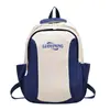 Nova Mochila de Grande Capacidade, Versátil, Durável e Moderna para Estudantes Universitários, Mochila Escolar Leve, Mochila para Viagem ao Ar Livre Color-Blocking