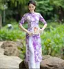 Dança Quadrada Primavera e Verão Nova Dança Clássica Dança Étnica Cheongsam Rima Mesa Performance Dança de Prática Vestido de Tela Terno Feminino