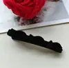 Presilha de Cabelo Simples com Textura de Veludo para Cabelos Trançados, Franja Lateral e Penteados Texturizados, Piranha Bico de Pato, Tiara, Estilo Celebridade da Internet