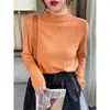 Top base de punto para mujer estilo Chanel 2026 nuevo punto primavera y otoño top de cuello medio suéter de cuello medio alto otoño e invierno