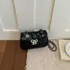 Bolso de Cadena para Mujer 2026 Estilo Coreano Nueva Moda Casual Elegante Pequeño Cuadrado de Moda Bolso de Hombro Simple con Lazo