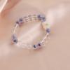 Pulsera de Cristal de Piedra Natural para Mujer Cristal de Gelatina de Lichi Conejo Oso Cristal Nueva Pulsera Chinoiserie Corazón de Azúcar Ágata Original