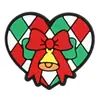 Encantos de Zueco de Dibujos Animados de PVC para Navidad Copo de Nieve Hombre de Jengibre Muñeco de Nieve Hebillas de Zapato de Goma Blanda Accesorios de Decoración de Zapatos DIY Festivos