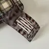Pinza de Garra Plana Cuadrada para Mujer, Pinza Horizontal Versátil de Gama Alta para la Parte Posterior de la Cabeza, Pinza de Tiburón, Horquilla Alternativa Segura