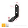 Ângulo de aço inoxidável engrossado código de fixação camada de fixação suporte de placa de ângulo reto de 90 graus código de ângulo reto triângulo suporte de ângulo preto código de ângulo