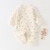 Mameluco de Mariposa 40g 10A Estampado Digital Antibacterial Clase A Algodón Puro Otoño/Invierno Mameluco para Bebé Recién Nacido