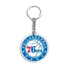 Regalo de Baloncesto Nba Equipo Lakers Warriors Logo del Equipo Llavero Colgante de Acrílico Ventilador Pequeño Regalo