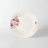 Venta al por mayor de fábrica Vajilla de Cerámica con Patrón Clásico, Platos de Porcelana Blanca, Platos de Cena con Bordes Florales, Platos de Cerámica para el Hogar, Venta al por Mayor para Exportación
