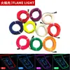 Luz Ambiental para Coche, Modificación para el Interior del Coche, Luz Fría Inalámbrica USB, Luces de Colores, Tira de Guía de Luz Inalámbrica, Luz Rítmica para Vehículos