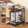 Soporte para Host de Computadora de Sala de E-Sports, Estante de Almacenamiento Base de Caja Móvil Multicapa, Carrito de Piso para Uso Doméstico Debajo del Escritorio