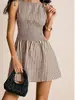 Vestido más vendido de Amazon 2026: Vestido Clásico de Cuadros de Longitud Media con Cintura Elástica Fruncida, Sin Mangas, Verano