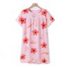 2025 Nuevo Vestido de Princesa Verano Manga Corta Estampado Camisón Vestido de Mujer Casual Talla Grande Holgado Pijama Ropa para el Hogar