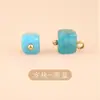 Novos Botões Quadrados de Jade Estilo Chinês Estilo Nacional Retrô Traje Tang Hanfu Brocado Song Botões Decorativos Botões Cheongsam Fornecimento E-commerce
