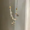 ¡Viajes a la Isla! Collar de estrella de mar, concha y perla para mujer, nueva cadena para clavícula estilo vacación costera 2026, accesorio deslumbrante
