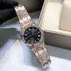 Reloj de Mujer AP Goma Royal Oak Cuarzo Moda Acero Anillo con Taladro de Zafiro Reloj de Mujer Reloj Transfronterizo Venta al por Mayor