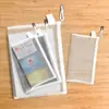 Bolsa de Archivo Transparente de Malla, Bolsa de Almacenamiento de Malla con Cremallera, Estuche para Exámenes y Lápices de Estudiante, Bolsa de Archivo de Documentos de Oficina, Bolso