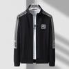 Suéter Cárdigan de Moda Guapo de Primavera y Otoño 2022 con Cuello Vertical Ropa Deportiva Casual Color Block para Hombre Chaqueta Abrigo para Hombre
