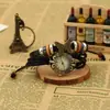 Un lote de reloj de pulsera de cuero directo de fábrica accesorios de aleación de mariposa retro reloj de pulsera de piel de vaca