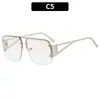 Moda Europeia High-End Óculos de Sol Piloto Protetor Solar Transfronteiriços Masculinos e Femininos Personalidade Estilo Cool Óculos de Sol Cool