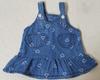 Vestido Chemise Jeans com Bolsos e Suspensório para Meninas Outono, Moda Coreana para Meninas Jovens e Bebês