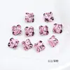 Strass de cristal em formato de trevo de quatro folhas de 8 mm da Dongzhou, com base pontiaguda, vidro K9, vendidos a granel para confecção de joias DIY
