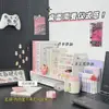 Estudante dormitório mesa papelaria livro porta-caneta armazenamento estilo minimalista organizador de mesa gaveta caixa de armazenamento ins