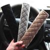 Produtos automotivos transfronteiriços Cinto de segurança Almofada de ombro Almofada de ombro de pelúcia Capa de cinto de segurança de ombro bordada