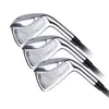 Palos de Golf de Venta Directa Transfronteriza, Palos Calados Plateados-Blancos, Cabezas Forjadas, Hierros de Golf para Hombre