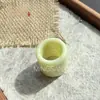 Venta Directa de Fábrica Anillo de Dedo de Jade Esmeralda Natural de Guizhou Anillo de Dedo de Jade Lantian Anillo de Dedo de Jade Zafiro Seco