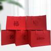 Bolsa de fieltro rojo Año del Dragón Rojo Net Bolso rojo de gran capacidad Empresa Mercancía de Año Nuevo Puerta trasera Compromiso Bolsa de regalo de mano