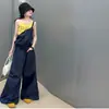 Conjunto de Verão para Meninas 2026 Novo Casual Estilo Coreano para Crianças de Meia-Idade e Mais Velhas Conjunto de Regata com Letras e Calça Suspensa