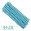 Hastes de Chenille Vibrantes de Cor Macaron Feitas à Mão em Cor Única, Palitos Torcidos Extra Densos, Tiras de Pelúcia Ultra-Densas para a Criatividade dos Alunos do Jardim de Infância