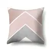Funda de almohada de poliéster marmoleado estilo ins nórdico estampado geométrico terciopelo piel de melocotón funda de almohada para sofá de sala de estar QTH03