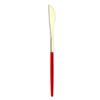 Popular cubertería de acero inoxidable Portugal de 4 piezas, cuchillo, tenedor y cuchara, juego para comida occidental, cuchillo para bistec, suministros para hotel y restaurante