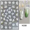 Belleza Completa Transfronteriza Nuevas Pegatinas para Uñas Navidad Ángel Papá Noel Oso Muñeco de Nieve Pegatinas para Uñas