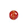 Ágata roja natural bronceada carácter noble cuentas redondas ágata negra letras doradas carácter de escritura runa cuentas sueltas joyería DIY con cuentas
