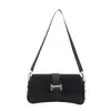 Moda Nova Outono 2026 Elegante Minimalista Bolsa Baguete Nicho Casual Feminina Transversal Ombro Crossbody