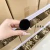 Brocha de Base Xuanhu Hair de Cabeza Plana Oblicua Se Enfoca en la Cabeza Redonda, No Absorbe Maquillaje, Es Ligera y No Deja Marcas, Brocha de Base de Pelo Animal